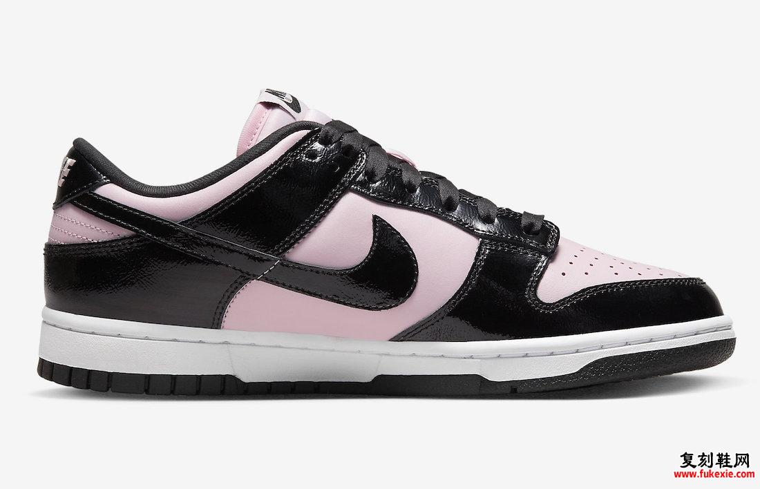 Nike Dunk Low Pink Black Patent DJ9955-600 发布日期