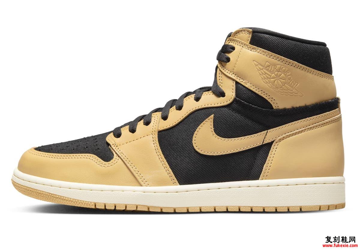 Air Jordan 1 Heirloom Vacheta Tan Black 555088-202 发布日期