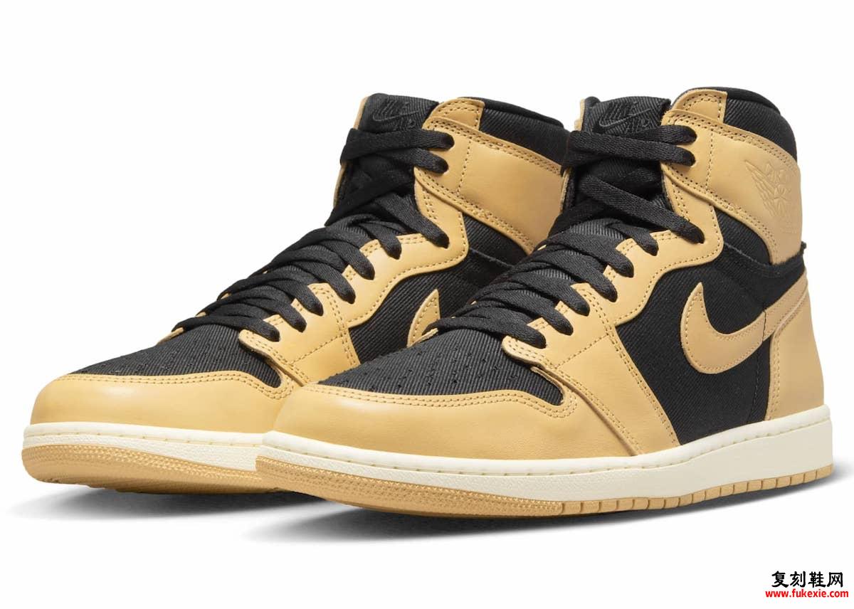 Air Jordan 1 Heirloom Vacheta Tan Black 555088-202 发布日期