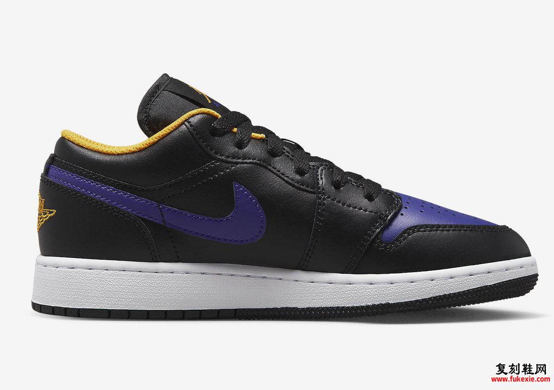 Air Jordan 1 Low Lakers 553560-075 发布日期