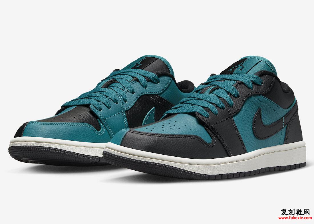 Air Jordan 1 Low Split Bright Spruce Black DR0502-300 发布日期