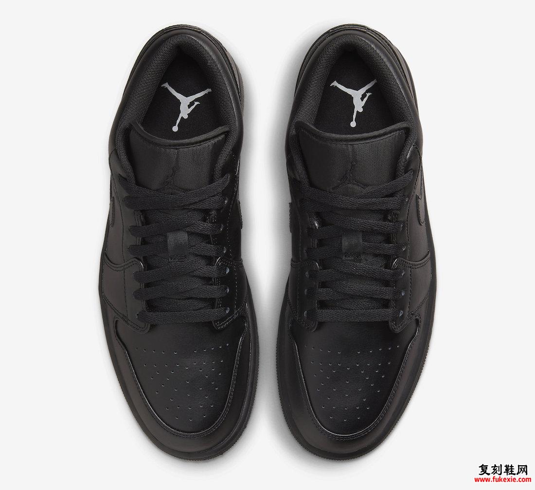 Air Jordan 1 Low Triple Black 553558-093 发布日期