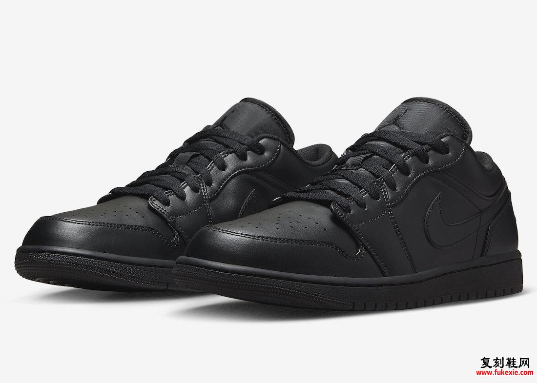 Air Jordan 1 Low Triple Black 553558-093 发布日期