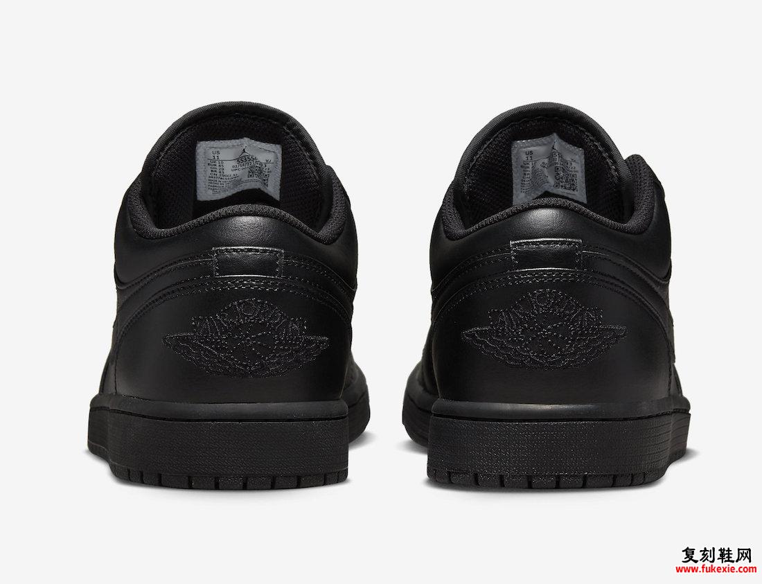 Air Jordan 1 Low Triple Black 553558-093 发布日期