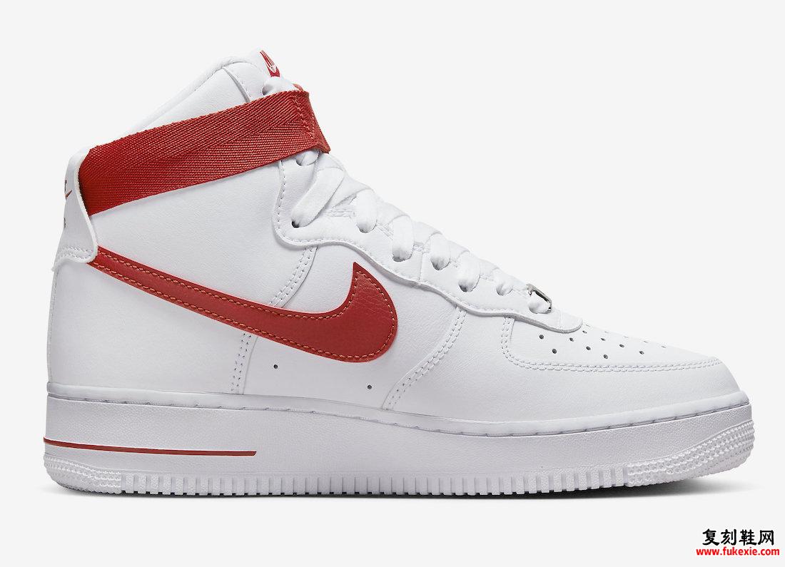 Nike Air Force 1 High White Cinnabar WMNS DD9624-102 发布日期