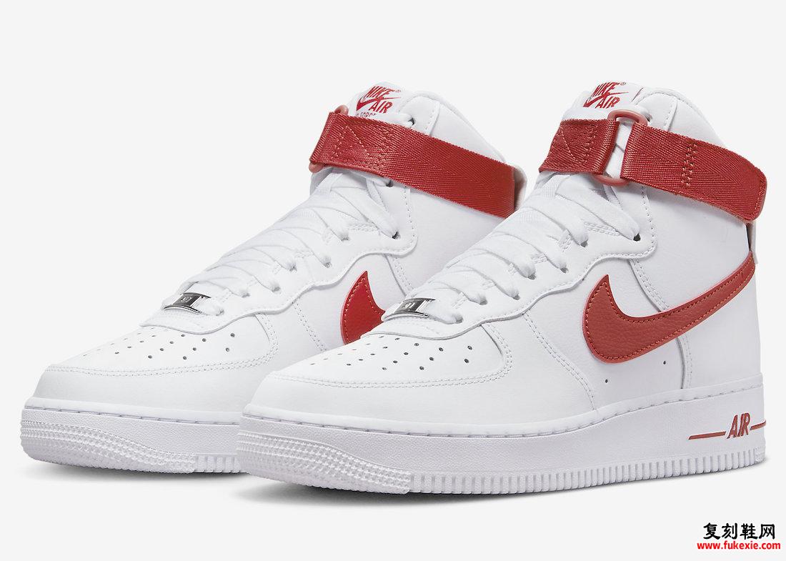 Nike Air Force 1 High White Cinnabar WMNS DD9624-102 发布日期