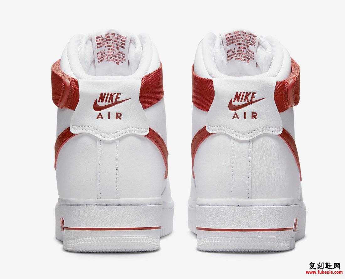 Nike Air Force 1 High White Cinnabar WMNS DD9624-102 发布日期