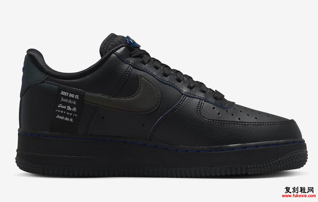 Nike Air Force 1 Low Black Game Royal Blue FB1840-001 发布日期