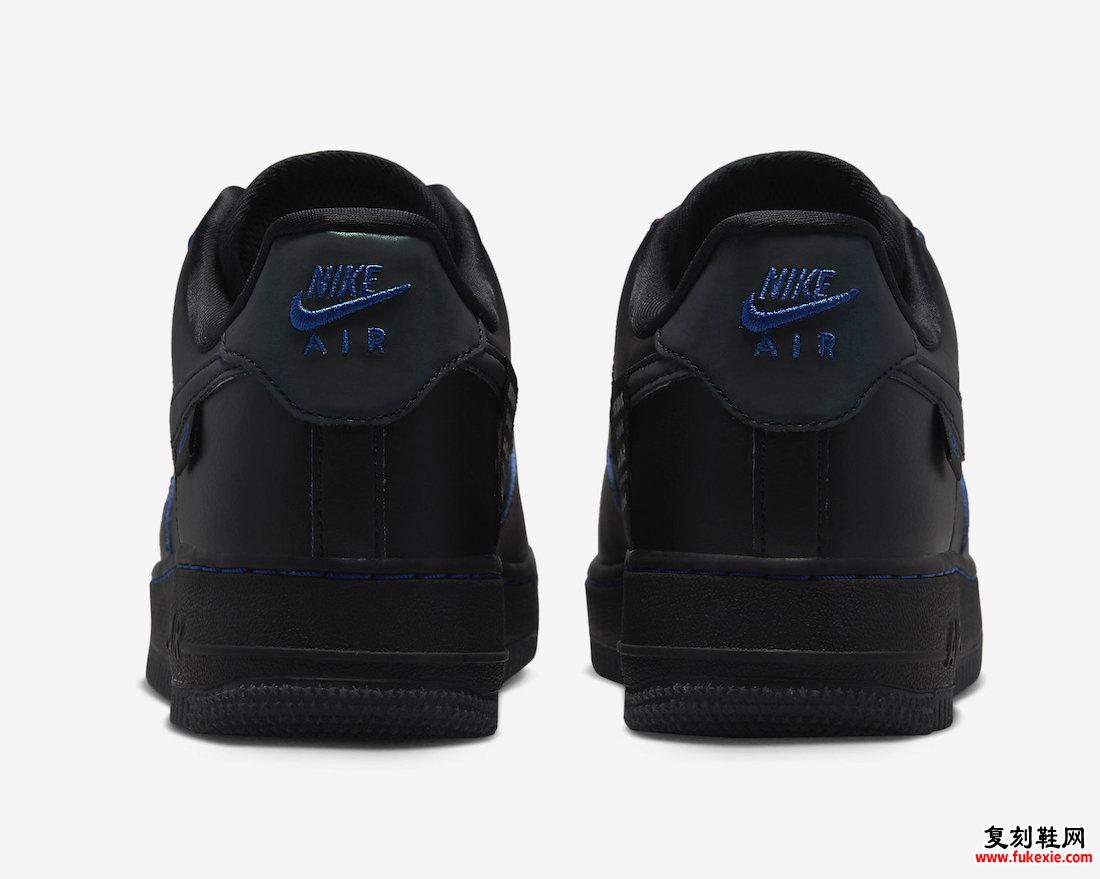 Nike Air Force 1 Low Black Game Royal Blue FB1840-001 发布日期