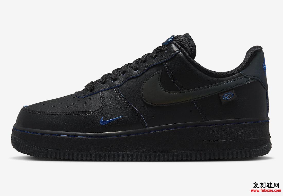 Nike Air Force 1 Low Black Game Royal Blue FB1840-001 发布日期