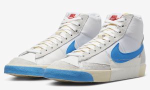 Nike Blazer Mid 77 Remastered White 照片 Blue Beach DQ7673-102 发布日期