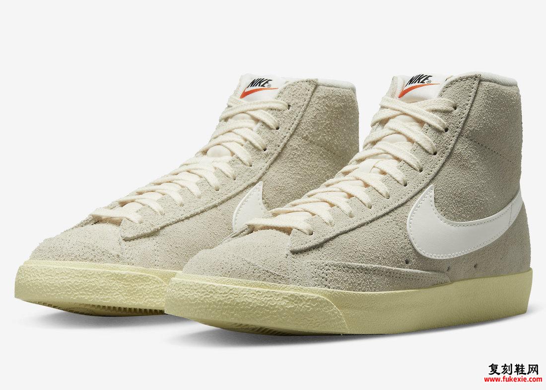 Nike Blazer Mid Suede Light Bone Sail DV7006-001 发布日期