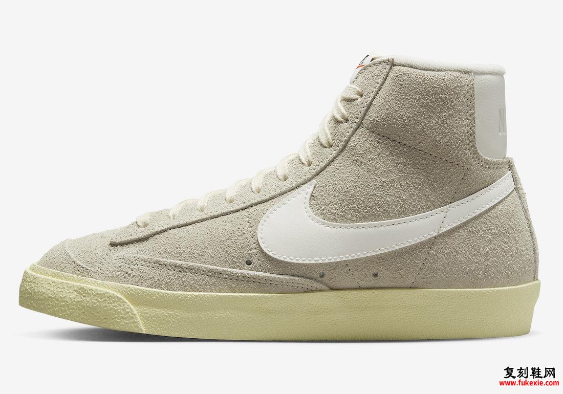 Nike Blazer Mid Suede Light Bone Sail DV7006-001 发布日期