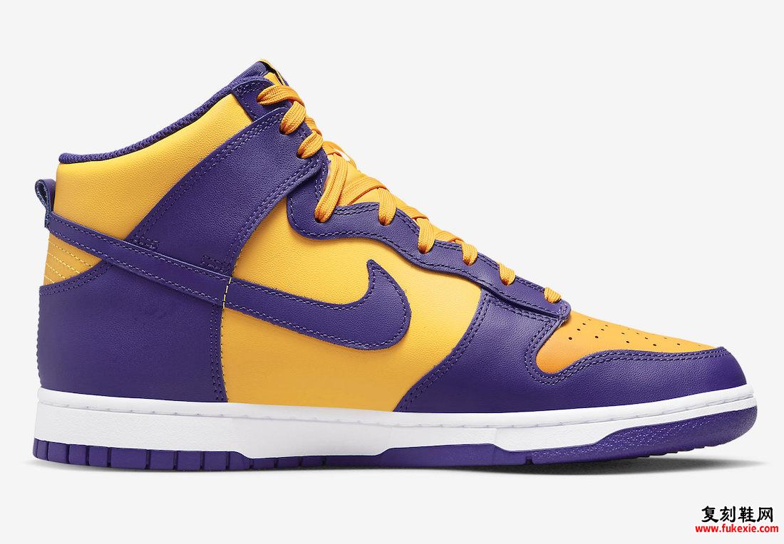 Nike Dunk High Lakers Court Purple DD1399-500 发布日期