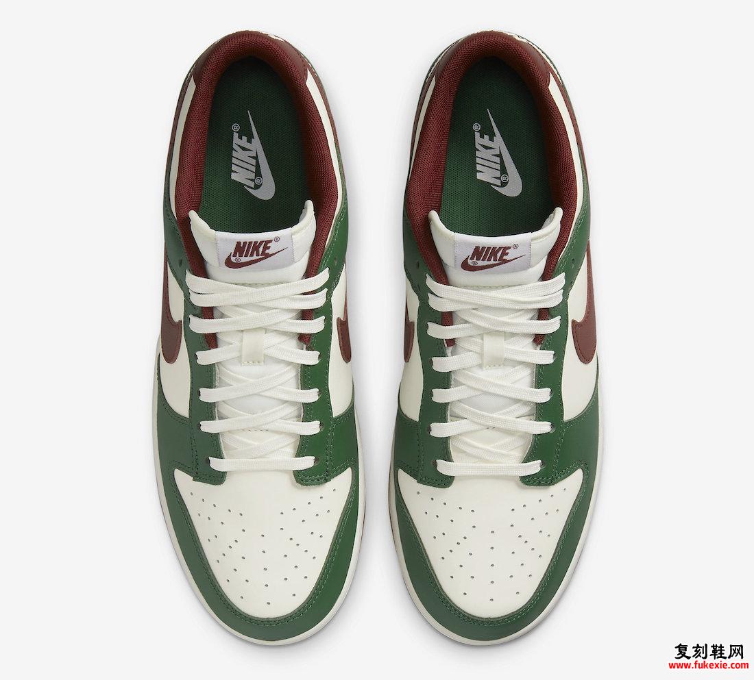 Nike Dunk Low Gorge Green Team Red FB7160-161 发布日期