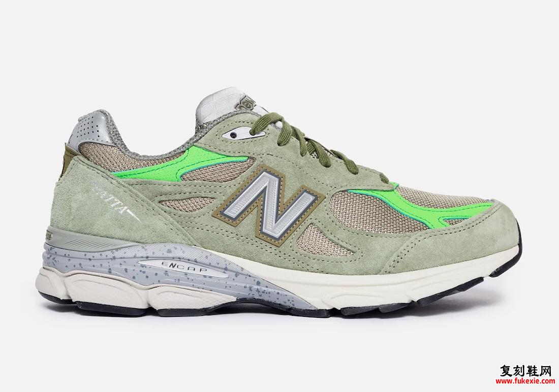 Patta New Balance 990v3 Olive M990PP3 发布日期