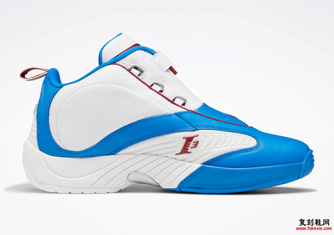 Reebok Answer IV Dynamic Blue 鞋履白色闪红 HP3125 发布日期