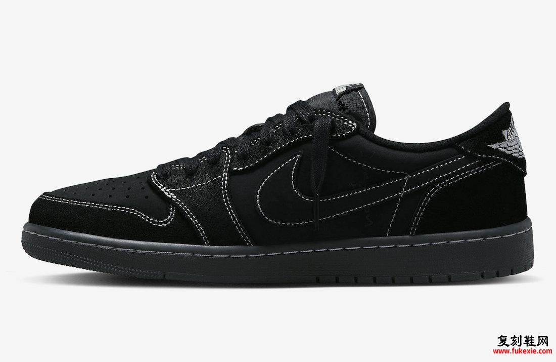 Travis Scott Air Jordan 1 Low Black Phantom DM7866-001 发售日期 价格