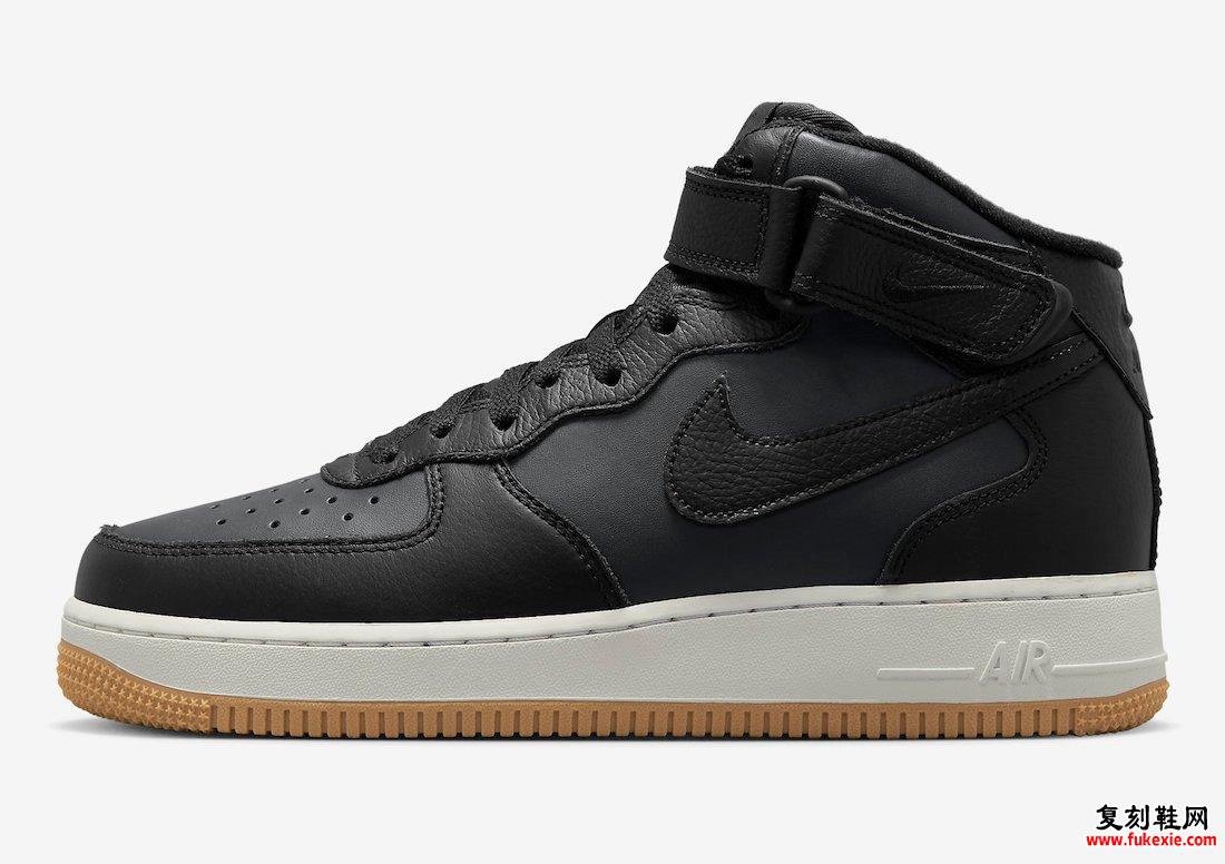 Nike Air Force 1 Mid Black Gum DV7585-001 发布日期信息