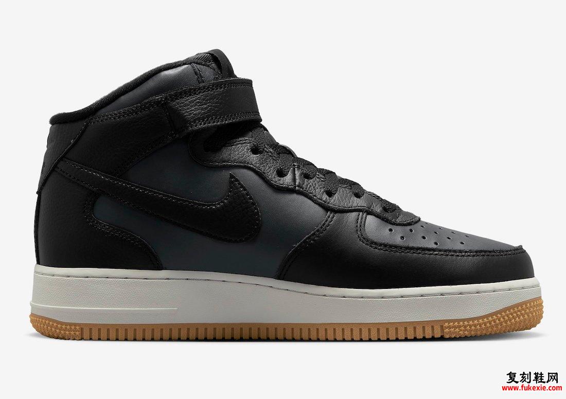 Nike Air Force 1 Mid Black Gum DV7585-001 发布日期信息