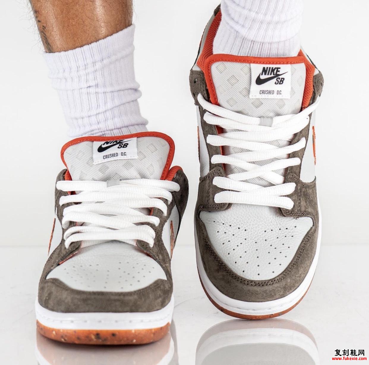 Crushed DC Nike SB Dunk Low DH7782-001 Release Date On-Feet