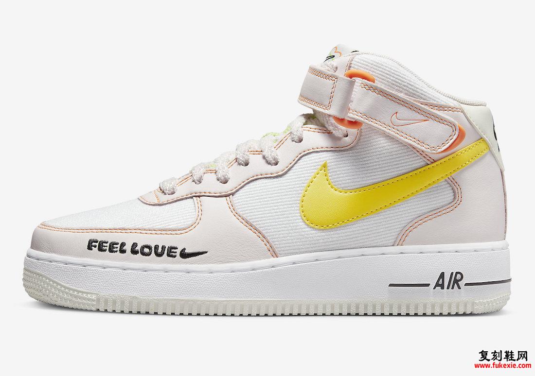 Nike Air Force 1 Mid Feel Love FD0869-100 Release Date