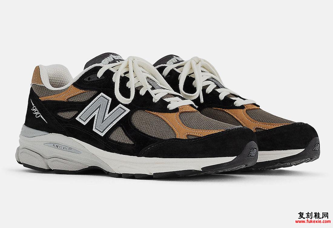 NEW BALANCE 990V3 美国制造黑棕褐色发布 货号：M990BB3