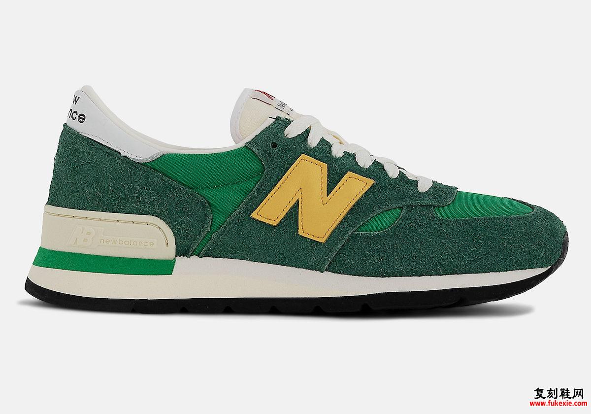 NEW BALANCE 990 MADE IN USA “GREEN/GOLDEN YELLOW” 3 月 30 日发布