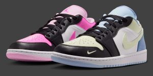 Air Jordan 1 Low “Mismatched Patent” 7月20日正式发售，粉绿蓝错位漆皮演绎俏皮不对称美学缩略图
