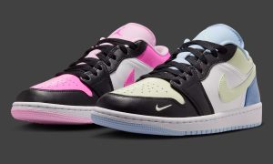 Air Jordan 1 Low “Mismatched Patent” 7月20日正式发售，粉绿蓝错位漆皮演绎俏皮不对称美学缩略图