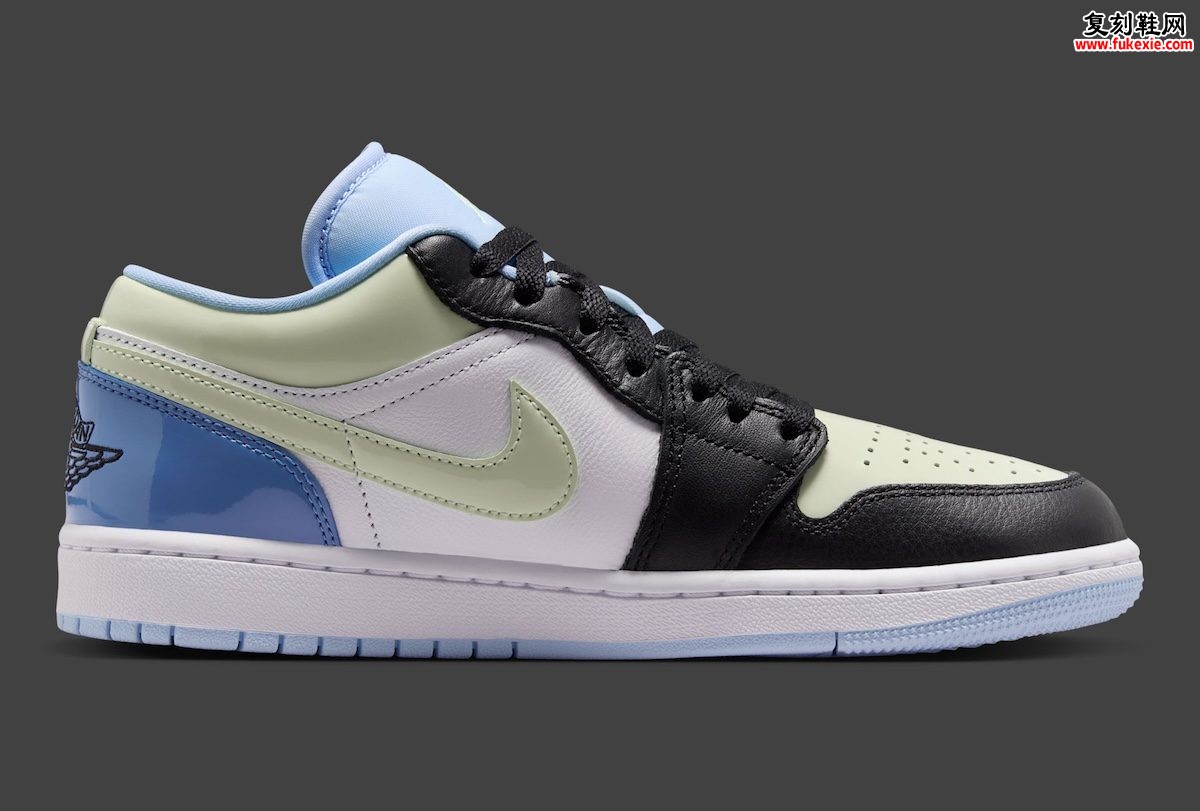 Air Jordan 1 Low “Mismatched Patent” 7月20日正式发售,粉绿蓝错位漆皮演绎俏皮不对称美学插图2 Air Jordan 1 Low “Mismatched Patent” 7月20日正式发售,粉绿蓝错位漆皮演绎俏皮不对称美学