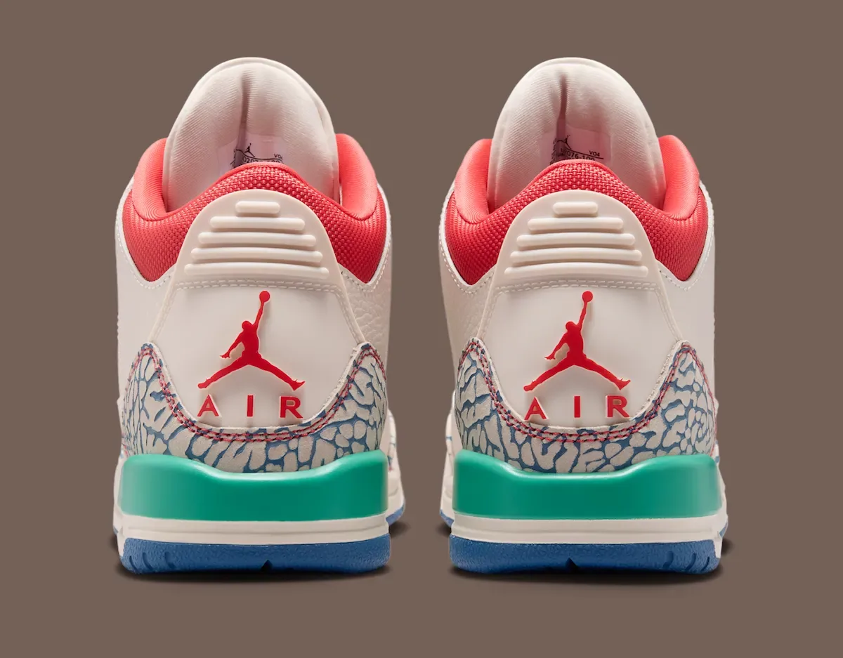 Air Jordan 3 GS “Chalk” 粉笔白蓝绿童鞋2026年8月8日独占发售