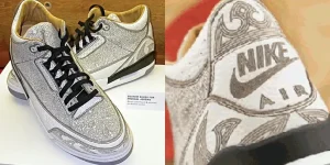 Air Jordan 3 Laser PE designed for Michael Jordan’s 40th birthday in 2003, featuring intricate laser-etched details.