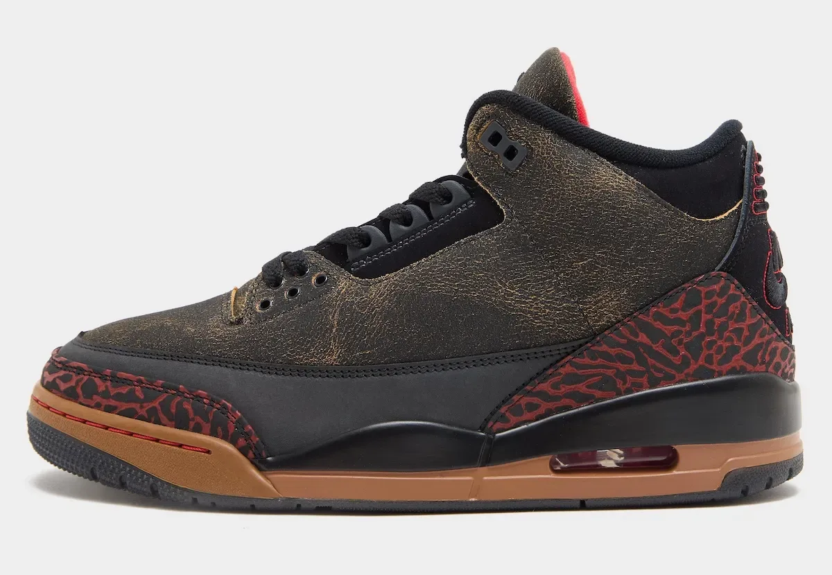 2026年11月Air Jordan 3 “Not Nice”坏圣诞老人暗黑裂纹复古做旧生胶底深度全面独家评测插图1 2026年11月Air Jordan 3 “Not Nice”坏圣诞老人暗黑裂纹复古做旧生胶底深度全面独家评测