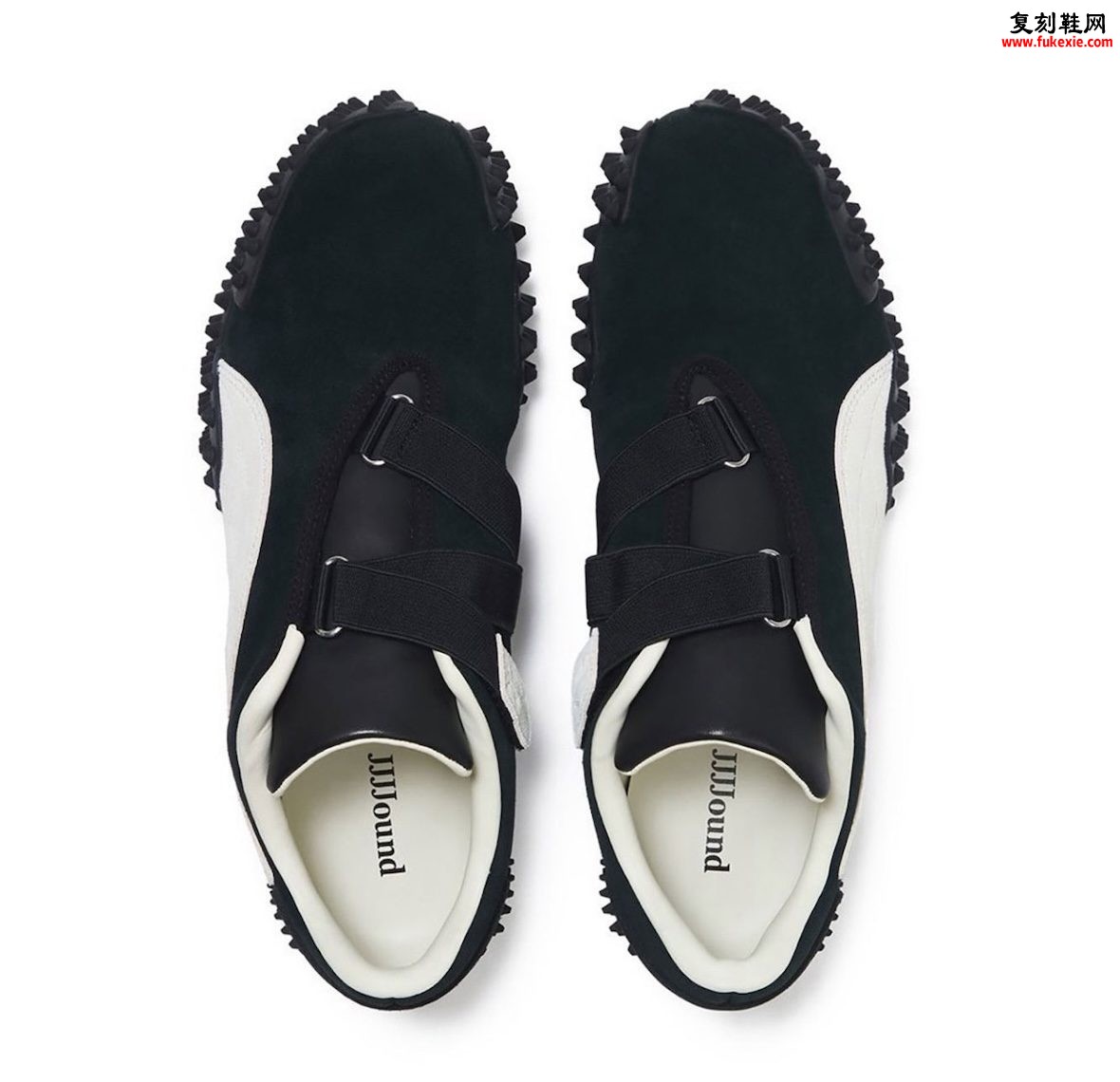 JJJJound x PUMA Mostro 黑白极简联名,麂皮绑带金属环,2026年8月1日东京首发插图2 JJJJound x PUMA Mostro 黑白极简联名,麂皮绑带金属环,2026年8月1日东京首发