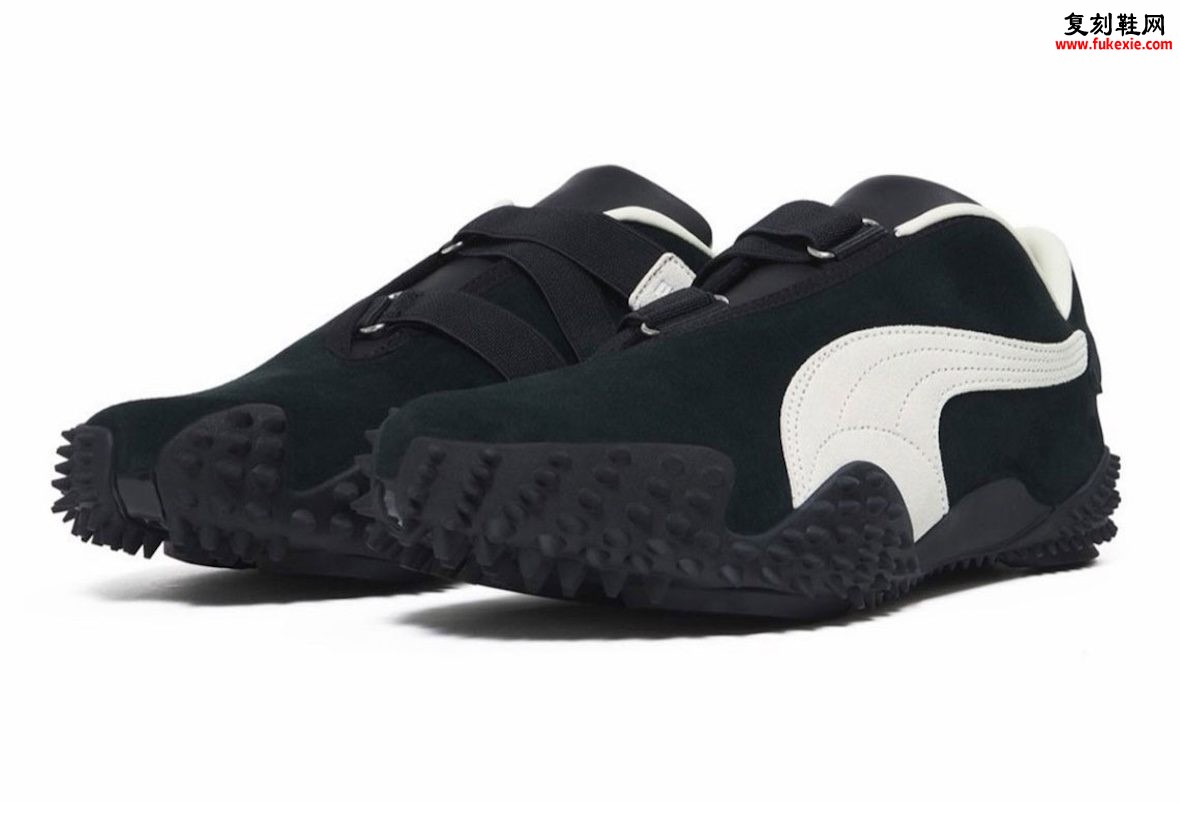 JJJJound x PUMA Mostro 黑白极简联名,麂皮绑带金属环,2026年8月1日东京首发插图 JJJJound x PUMA Mostro 黑白极简联名,麂皮绑带金属环,2026年8月1日东京首发
