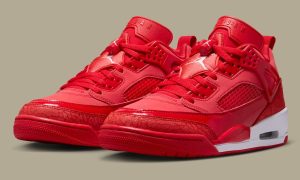 全红漆皮混搭麂皮 Jordan Spizike Low “University Red” 2026夏季发售缩略图