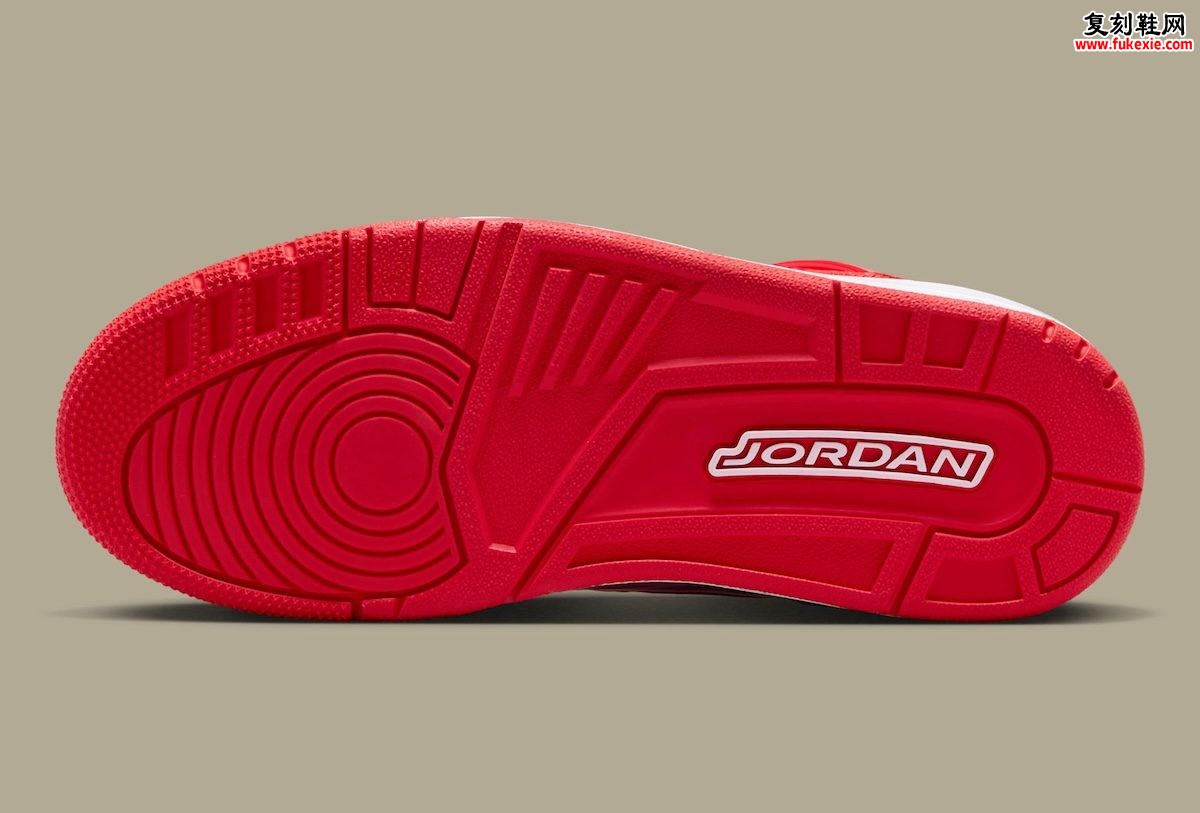 全红漆皮混搭麂皮 Jordan Spizike Low “University Red” 2026夏季发售