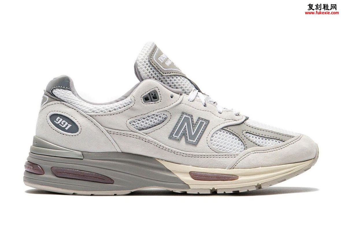 英产米白麂皮搭配浅灰反光 N，New Balance 991v2 “Wind Chime” 8 月 1 日发售