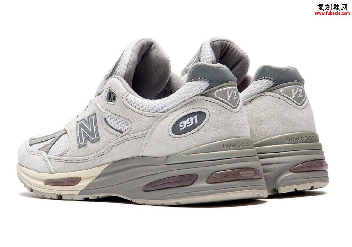 英产米白麂皮搭配浅灰反光 N，New Balance 991v2 “Wind Chime” 8 月 1 日发售