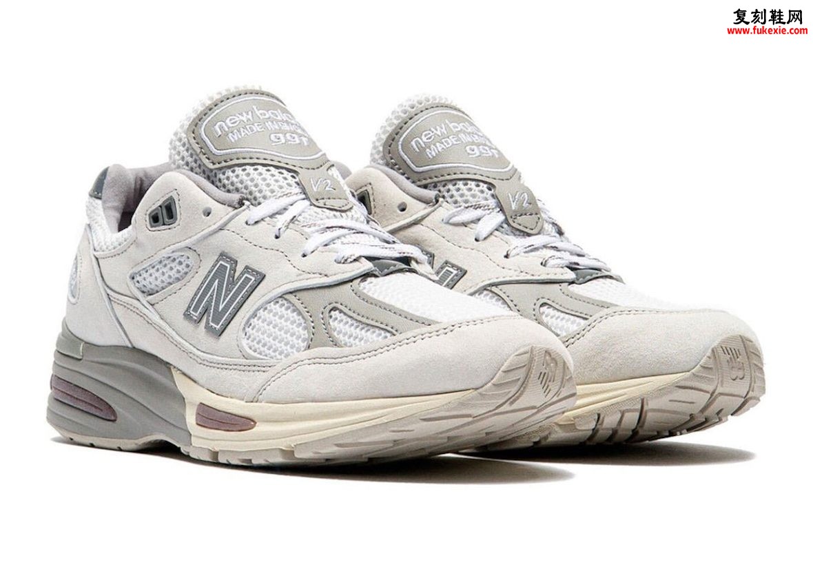 英产米白麂皮搭配浅灰反光 N，New Balance 991v2 “Wind Chime” 8 月 1 日发售