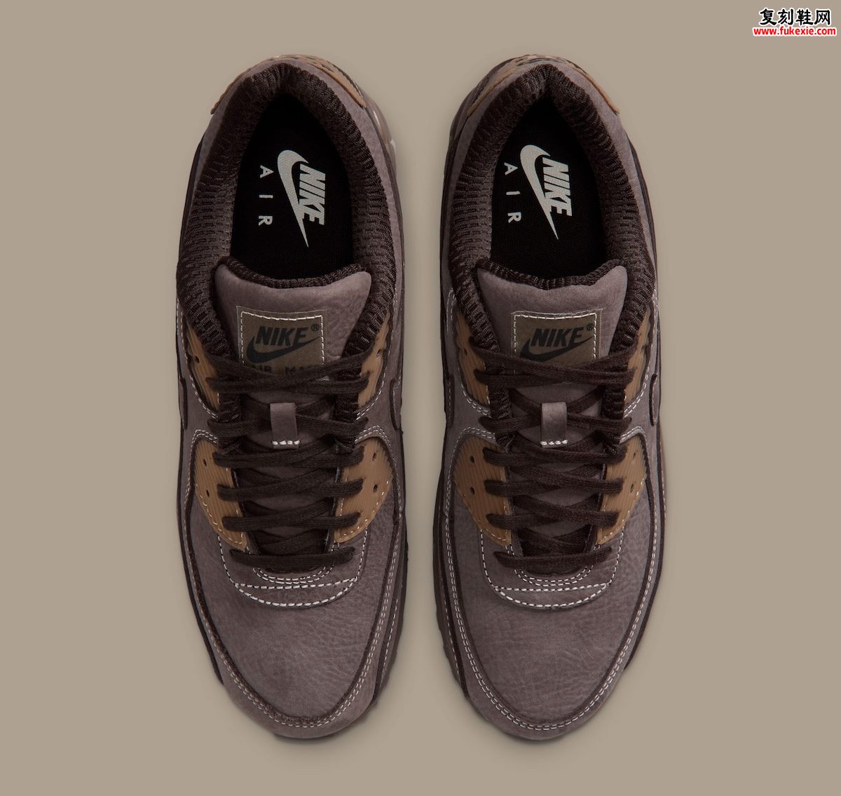 皮革拼接替代网面鞋身，Nike Air Max 90 “Shadow Brown” 2026年8月12日发售