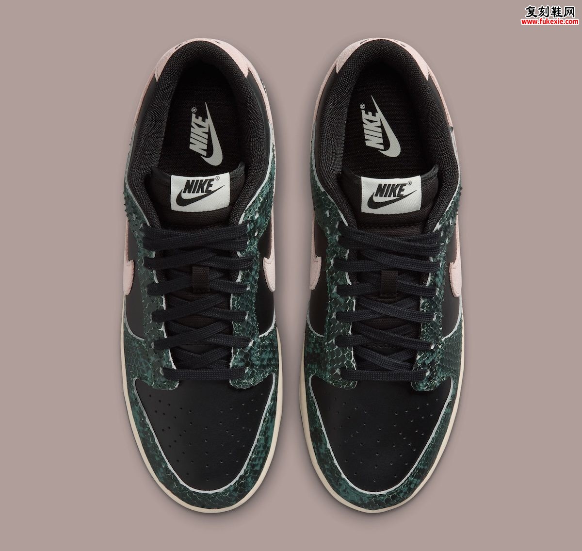 2026年秋季Nike Dunk Low黑蛇皮冷杉绿货号IO1616-001独家实战深度开箱评测插图3 2026年秋季Nike Dunk Low黑蛇皮冷杉绿货号IO1616-001独家实战深度开箱评测