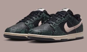 2026年秋季Nike Dunk Low黑蛇皮冷杉绿货号IO1616-001独家实战深度开箱评测缩略图