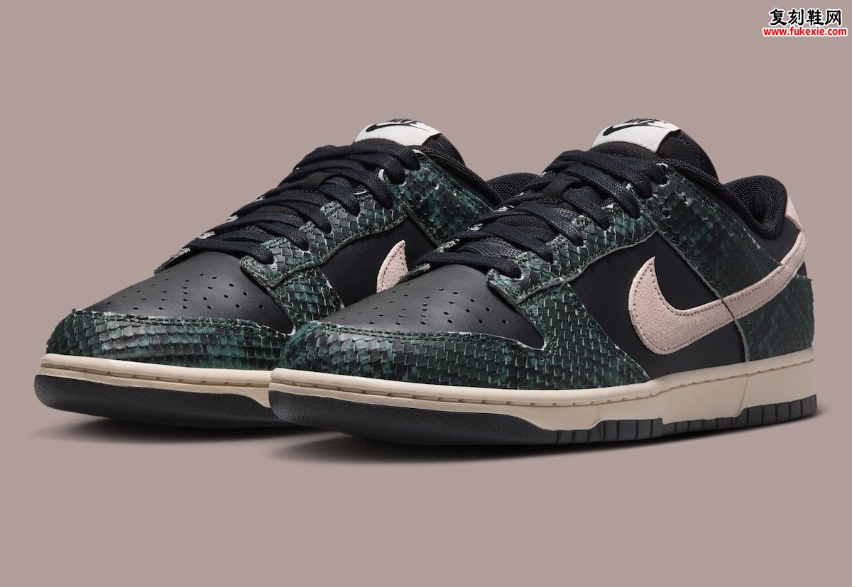 2026年秋季Nike Dunk Low黑蛇皮冷杉绿货号IO1616-001独家实战深度开箱评测插图 2026年秋季Nike Dunk Low黑蛇皮冷杉绿货号IO1616-001独家实战深度开箱评测