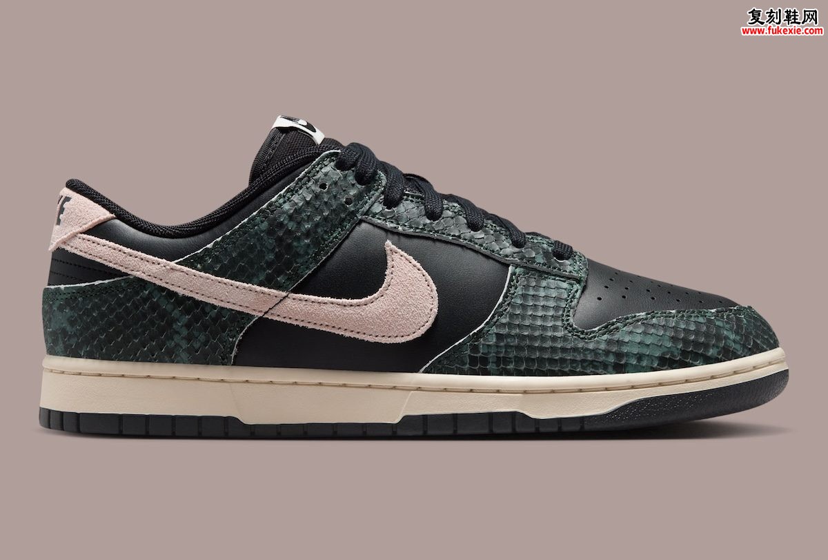 2026年秋季Nike Dunk Low黑蛇皮冷杉绿货号IO1616-001独家实战深度开箱评测插图2 2026年秋季Nike Dunk Low黑蛇皮冷杉绿货号IO1616-001独家实战深度开箱评测