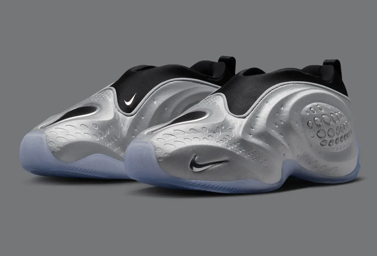 Nike First Sight Shadow “Metallic Silver” 7月24日发售,液态金属质感重新诠释Foamposite未来主义插图 Nike First Sight Shadow “Metallic Silver” 7月24日发售,液态金属质感重新诠释Foamposite未来主义