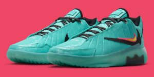 Bronny James’ Nike LeBron Witness 9  “South Beach” 南海岸配色复刻父亲经典8代传奇缩略图
