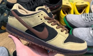 Nike SB Dunk Low “Filbert/Light Chocolate” 实物首曝，大地色反转 Skeletor 经典构型缩略图