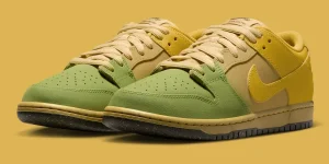 Nike SB Dunk Low “Saffron Quartz” 秋季登场，黄绿分层鞋面暗藏千禧年火焰图腾缩略图